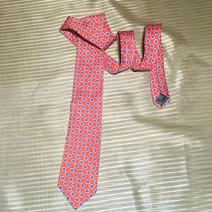 Ralph Lauren Red and Blue Silk Tie